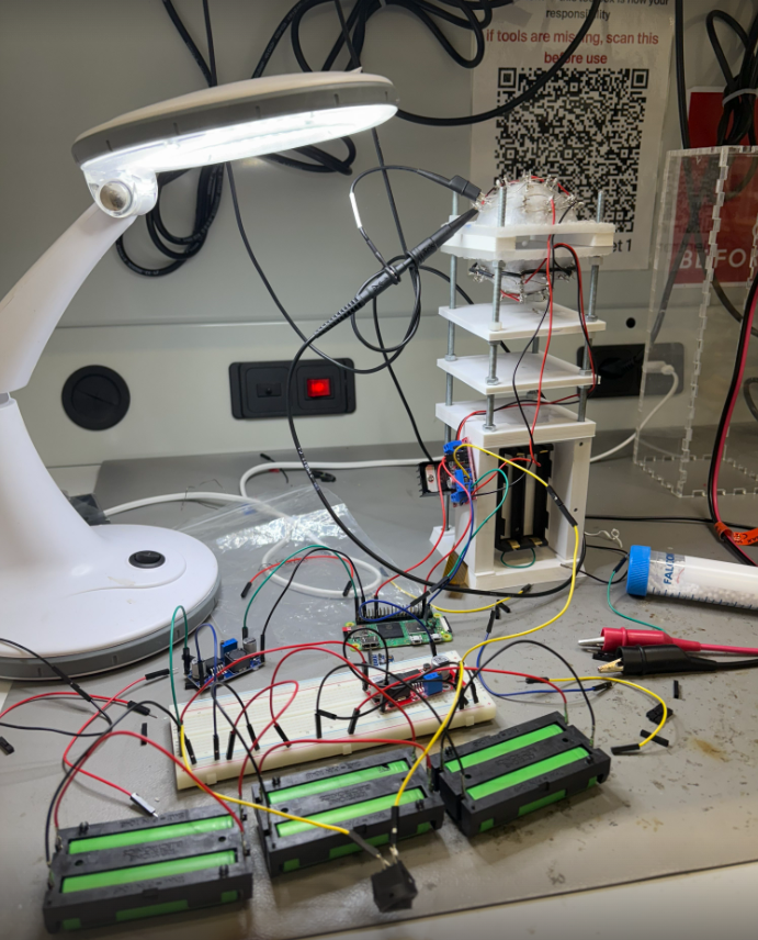 Acoustic levitation payload testing